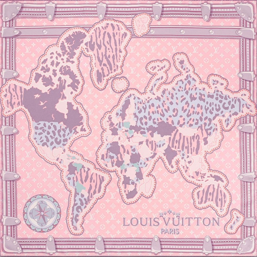 LOUIS VUITTON World Square Scarf  🌍🧣